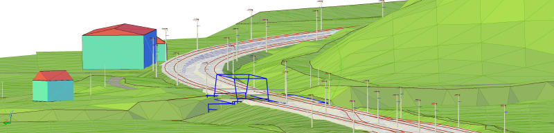 Railway design - Section Velika Plana Nis - 2018 - Scale 1000